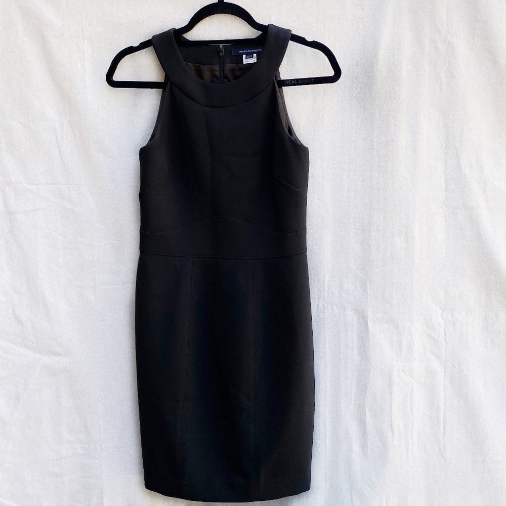 French Connection Sleeveless Work Dress Black Sz 6